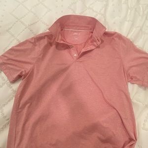 Pink and White Johnnie O Polo Large. Worn 1X great deal!
